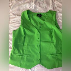 Nicole Miller green vest